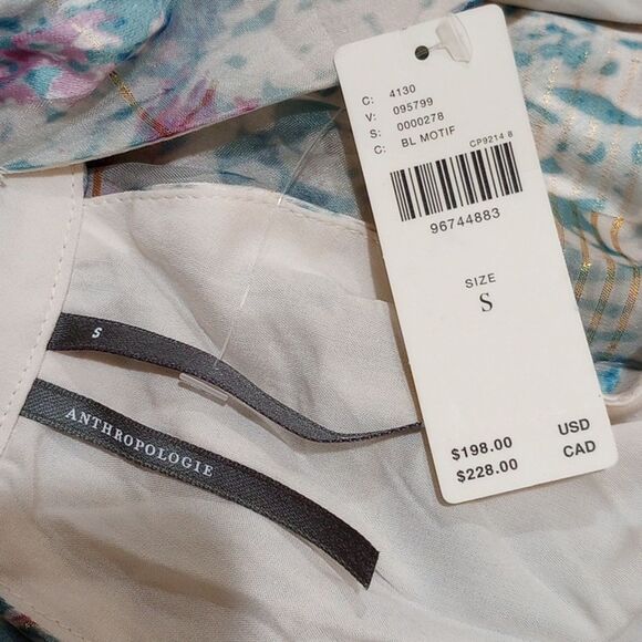 NEW! Anthropologie Somerset Chiffon Maxi Dress  - Size Small - Picture 13 of 15